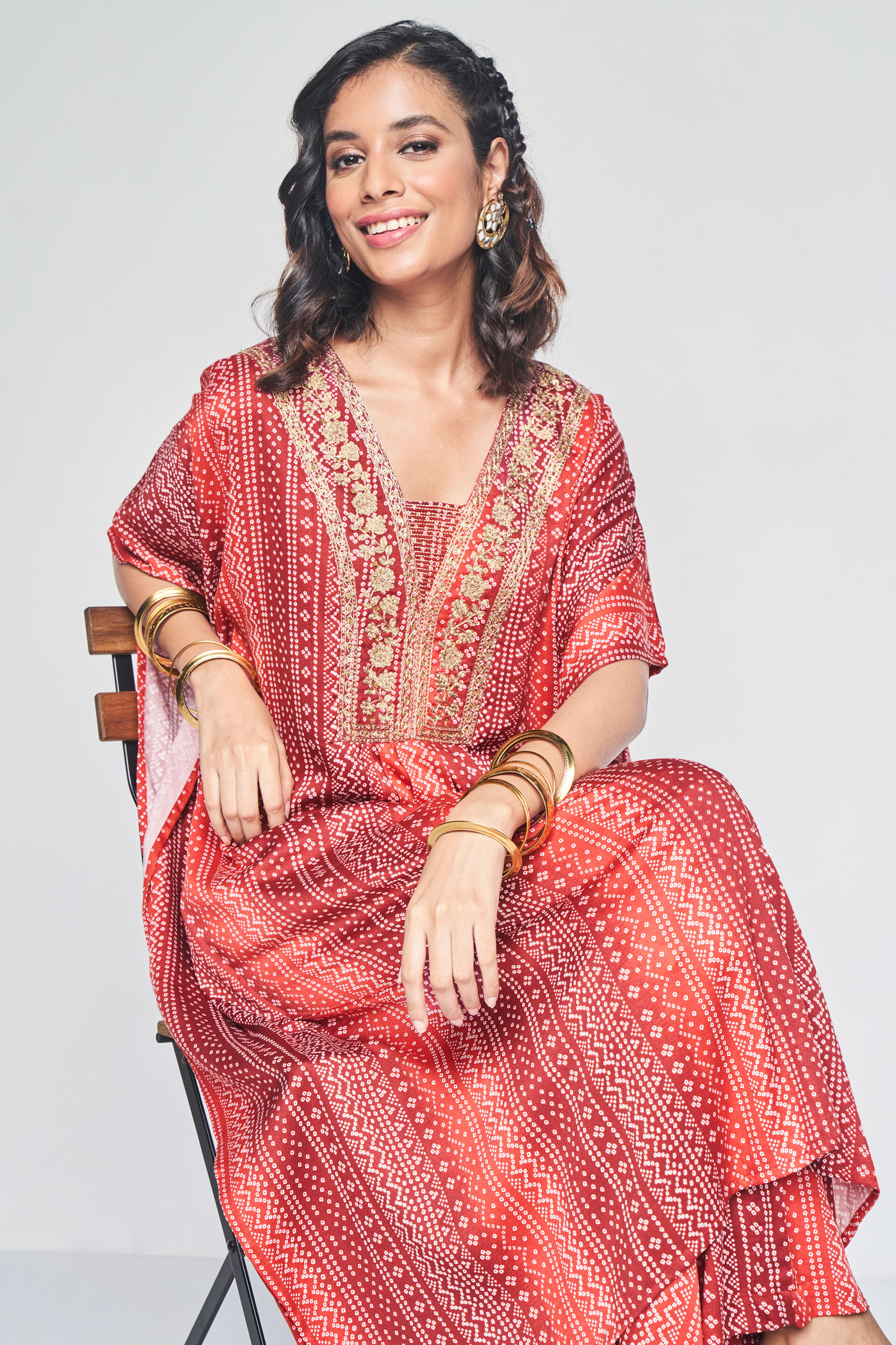 Global desi red dress clearance